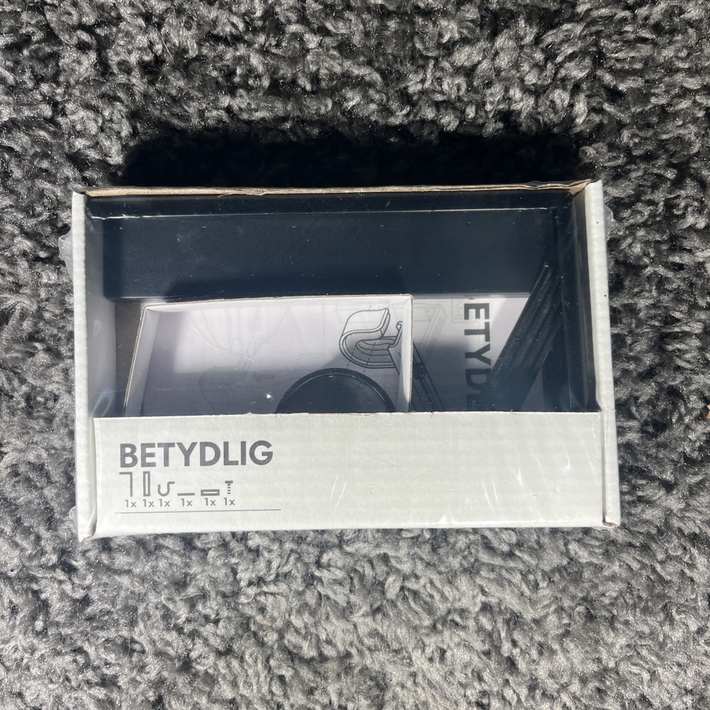 betydlig IKEA Black Curtain‎ Rod Bracket Single New In Box